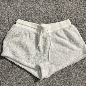 Forever 21 Fluffy white shorts